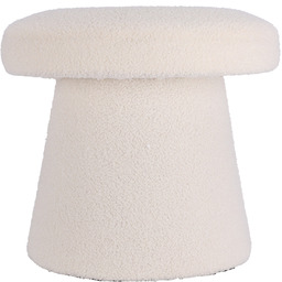 Home Styling Collection Pufa okrągła tapicerowana TEDDY grzybek