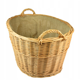Wiklinowy Kosz Na Drewno Zabawki Juta 90 cm