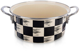 Garnek emaliowany SZACHOWNICA 20 cm, 2,2 l
