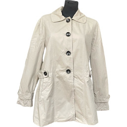 TAIFUN Płaszcz Damski Elegancki Wygodny Stylowy Biały Rozmiar