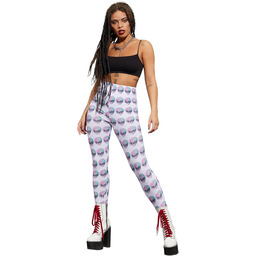 Smiffys 61153XS Fever Space Alien Legginsy, damskie, białe,