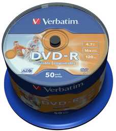 Płyta DVD-R Verbatim 4.7GB Cake 50szt. -