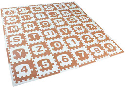 Tk Import, Mata piankowa/Puzzle, Litery/Cyfry, 30x30 cm, 36