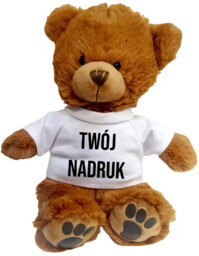 Pluszowy miś na prezent z własnym nadrukiem