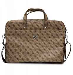 Guess Torba 16 brązowyn Saffiano 4G Hot Stamp