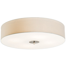 Rustykalna lampa sufitowa biała 50 cm - Drum