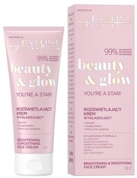 Eveline Beauty & Glow, rozświetlający krem wygładzający, 75ml