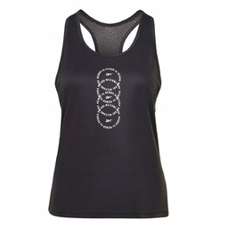 Koszulka bokserka damska Reebok Running czarna trening fintess