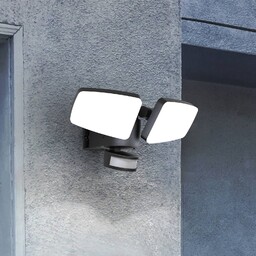 Heitronic Kinkiet zewnętrzny LED Duplex, 2-punktowy, montaż narożny