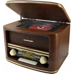 RADIO RETRO DREWNIANE FM DAB+ Z ODTWARZACZEM CD