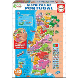 Educa de peças mapa Quebra-Cabeças/puzzle z 1500 rybami