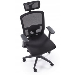 Krzesło Biurowe Mason Czarny Obrotowe Ergonomiczne do 130