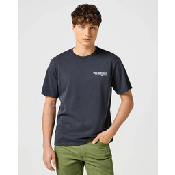 t-shirt uomo wrangler 112357350 faded black