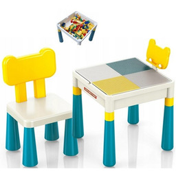 Zestaw do Budowania z KLOCKÓW i RYSOWANIA STOLIK