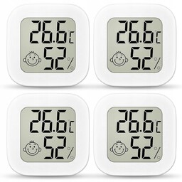 CYFROWY TERMOMETR HIGROMETR LCD MINI ZESTAW 4SZT POKOJOWY