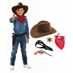 Strój Kowboj Przebranie Kowbojskie dla Chłopca Strój Kowboj