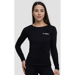GymBeam Damska koszulka z długim rękawem Basic Black