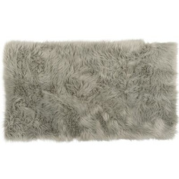 Dywan Skóra Patchwork 70 x 140 cm szary