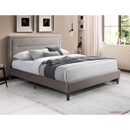 Łóżko sypialniane MALAGA VELVET Signal 160x200, Ciemnobeżowe