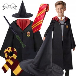 Strój Harry Potter Hermiona Przebranie Kostium Akcesoria 6w1