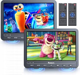 Naviskauto 10-calowy odtwarzacz DVD Samochodowy 2 monitory 2