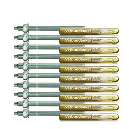 Zestaw kotwa chemiczna M10 ampułka pręt 10szt