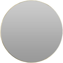 Home Styling Collection Lustro okrągłej w minimalistycznej ramie,