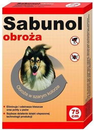 Sabunol szara obroża przeciw pchłom i kleszczom