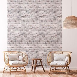 Ambiance Sticker Gigantyczne freski z włókniny - jasnoszara