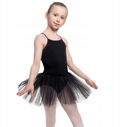 Dziecięce Body Z Tutu Do Baletu Tańca Czarne