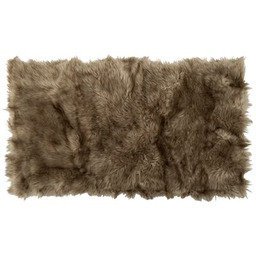 Dywan Skóra Patchwork 150 x 200 cm ciemnobeżowy