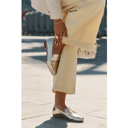 Skórzane Półbuty Mokasyny Damskie Maciejka K6809-25 Złote-39