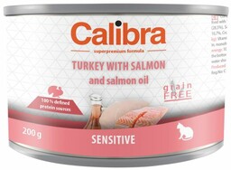 CALIBRA cat sensitive turkey salmon 200g