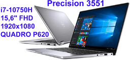 DELL Precision 3551 i7-10750H 16GB 512 SSD 15,6"