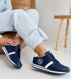 Granatowe sneakersy damskie CROSS JEANS-36