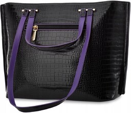 Torebka shopper aktówka monnari klasyczna elegancka torba lakierowana