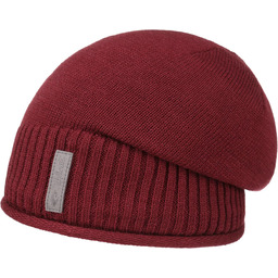 Czapka Beanie z Podszewką Etien by Chillouts, bordowy,