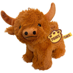 Maskotka Krowa Szkocka 21x22 cm Brązowa Krówka Pluszak