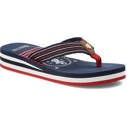 Big Star Granatowe Japonki Wygodne Obuwie Damskie