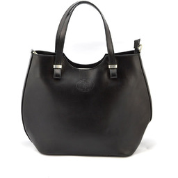 Elegancka stylowa duża skórzana shopperka do ręki