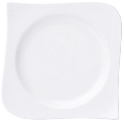 AMBITION Talerz Fala 15 x 15 cm Biały