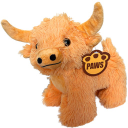 Maskotka Krowa Szkocka 21x22 cm Pomarańczowa Krówka Pluszak