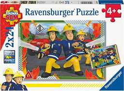 Ravensburger Puzzle 80532- Strażak Sam i jego zespół