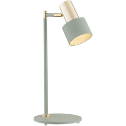 Lampa stołowa zielona ze złotem DORIA 4276 -