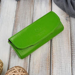 Etui skórzane na okulary PAOLO PERUZZI T-83-GR zielone