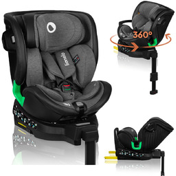 Fotelik samochodowy 40-150cm Obrotowy z Bazą Isofix Montaż