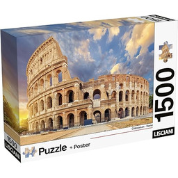 Lisciani 4120635 puzzle Puzzle + plakat Rzym 1500