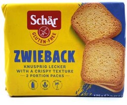 SUCHARKI BEZGLUTENOWE, ZWIEBACK 175G SCHAR