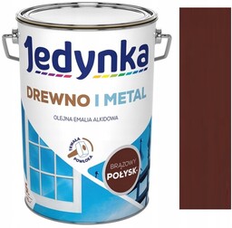 Jedynka Farba Do Drewna I Metalu Brązowy Połysk