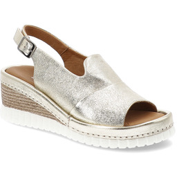 Artiker Złote Sandały Eleganckie Obuwie Damskie